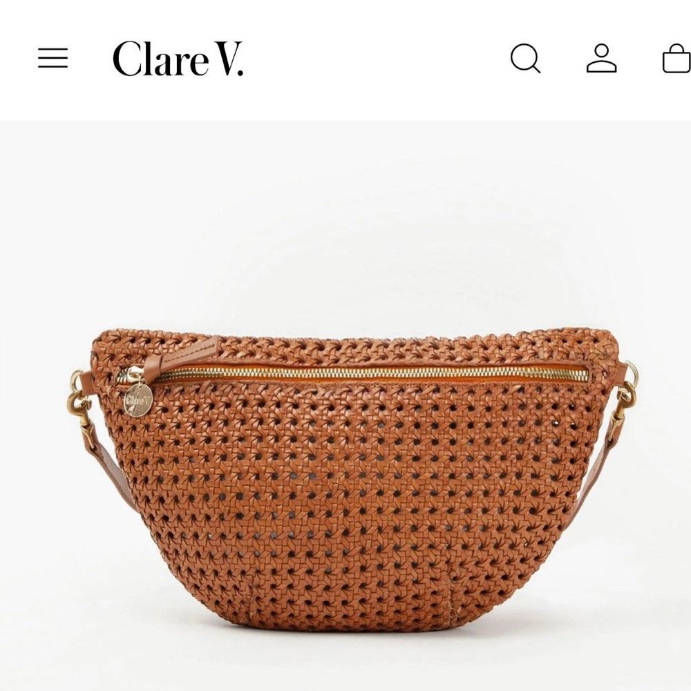 BRAND NEW Clare V Brown Woven Women Bag